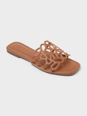 Women's Fiona Slide Sandals in Brown - A New Day, Sz 8 US, NWT